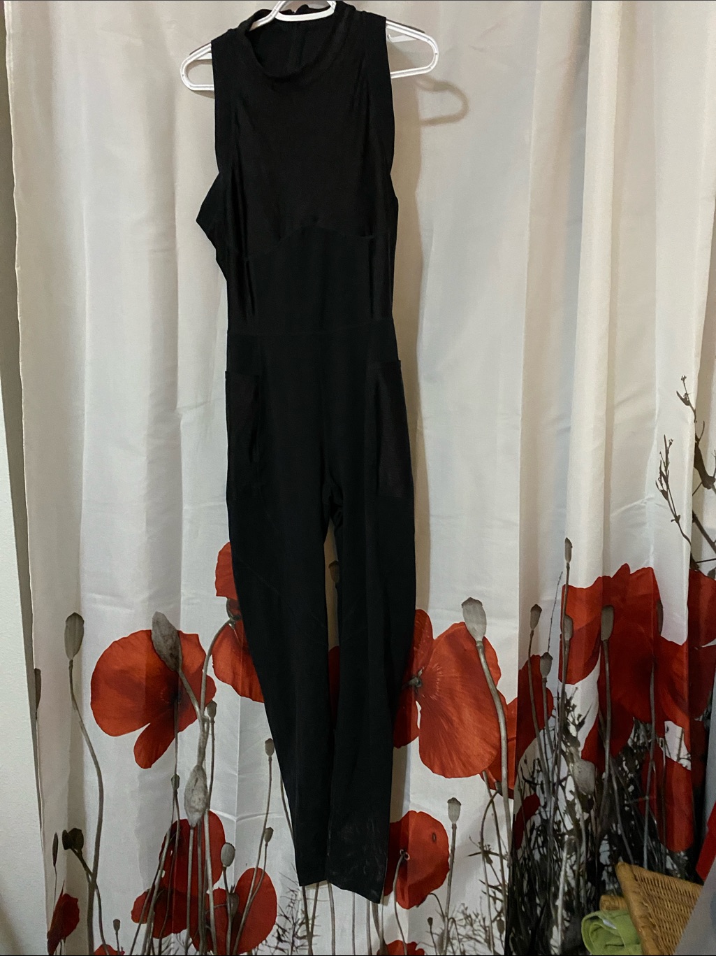 Sweaty Betty Black Power Matte Shine Bodysuit For Yoga/Pilates